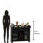 Cabernet Hill Worn Black Wine Console