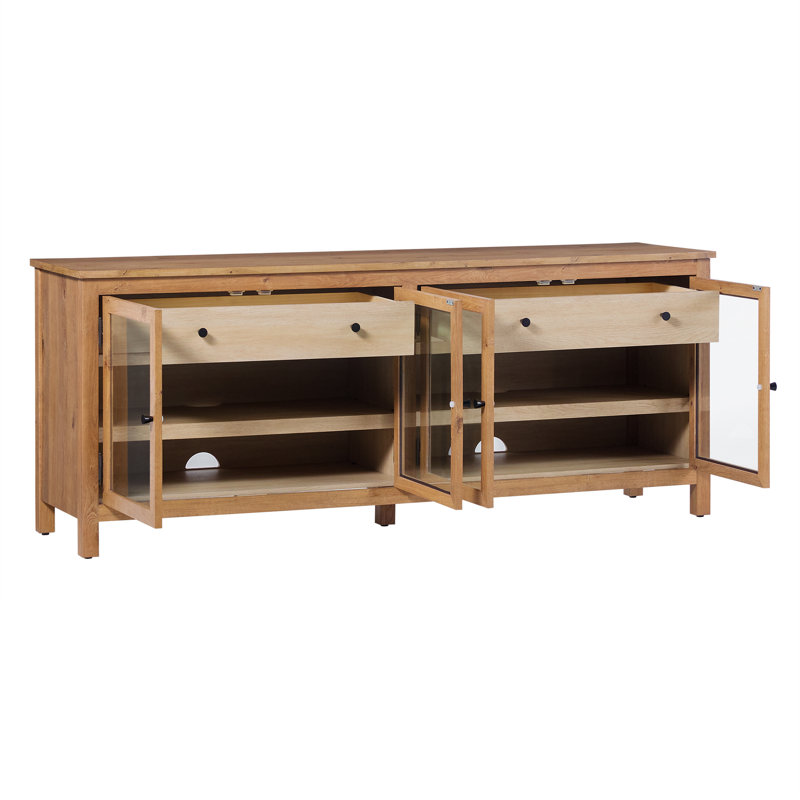  Buffet 70 po avec tiroirs EZ Assemblage Harlow, Chêne anglais