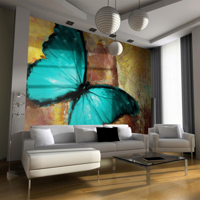 Murale papillon peint Antron