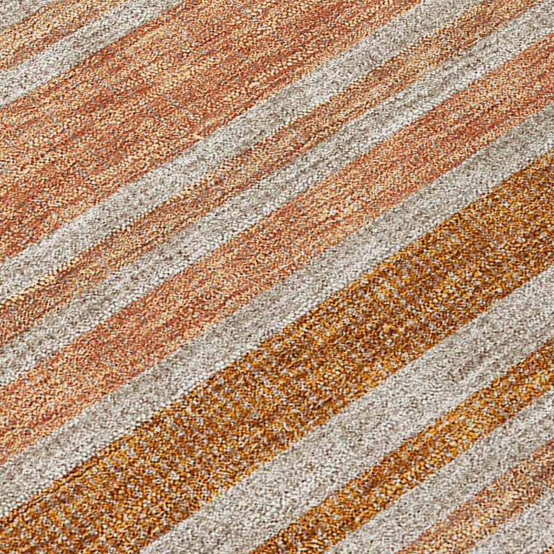 Kinslee Washable Striped Indoor / Outdoor Rug, Rectangle 5' x 7'6"