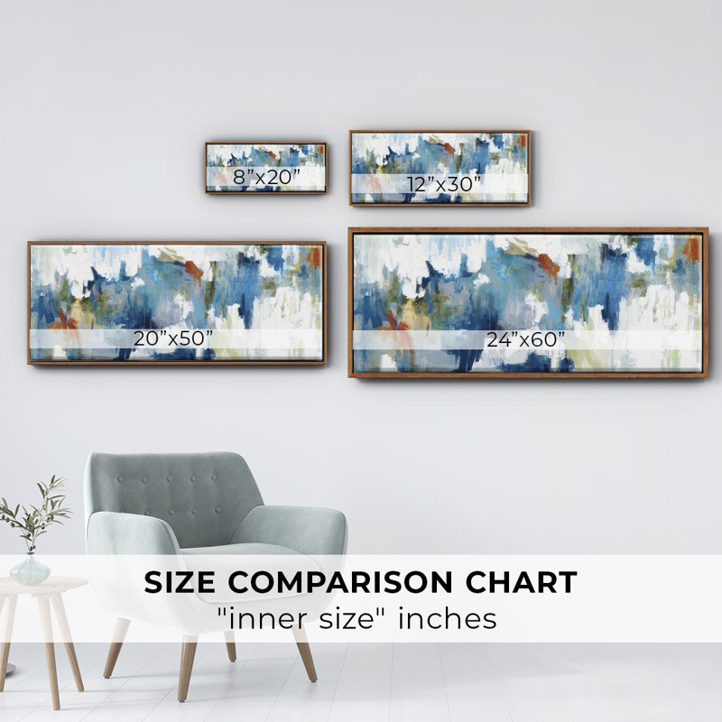 Color Falls - Framed Canvas