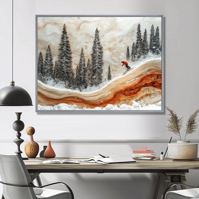 Wister Cyrstal Skiing In A Winter Landscape I - skiing Wall Art