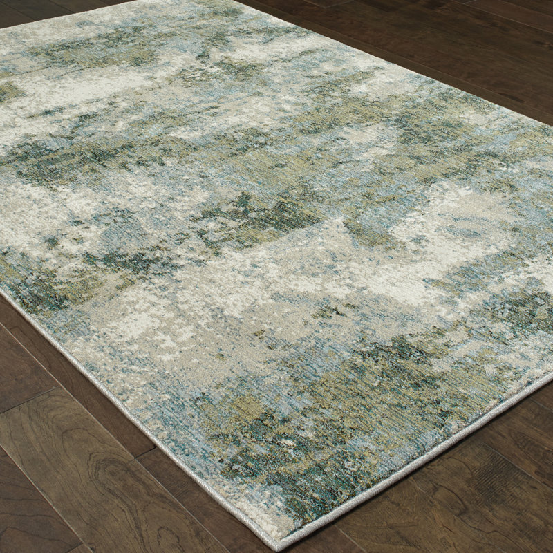 Knox Synthetic Abstract Indoor Rug, Rectangle 3'3" x 5'2"