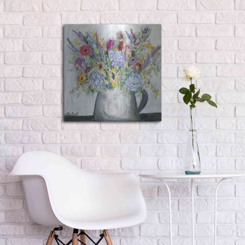" Hydrangeas In Pitcher " by Roey Ebert