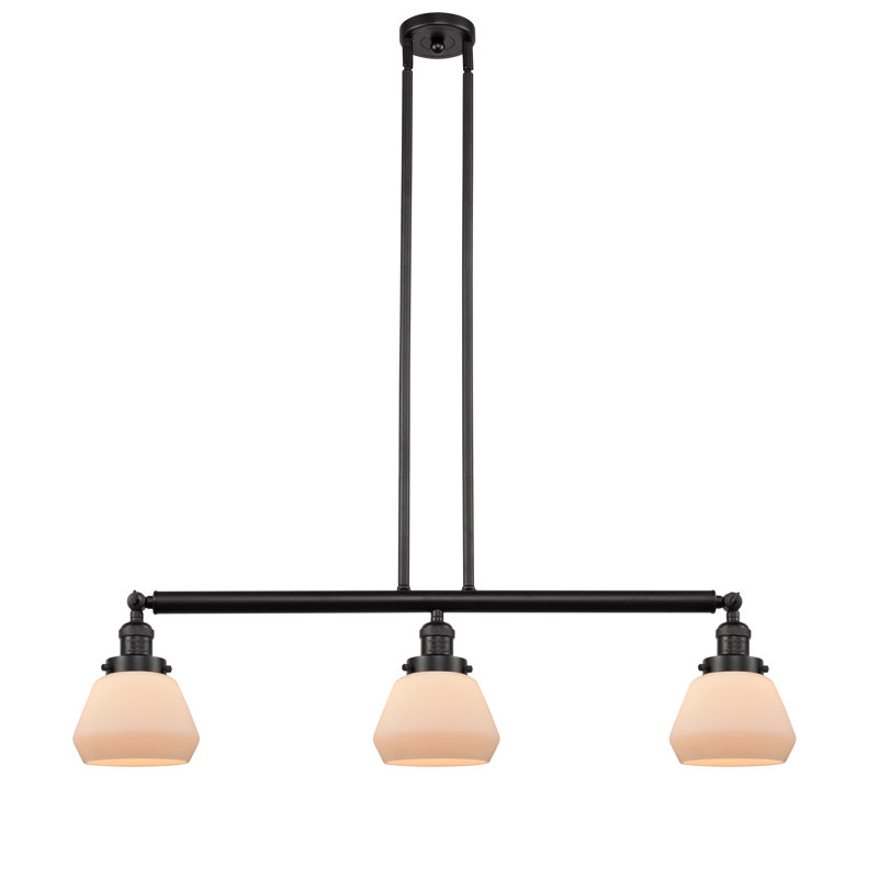 Chill 3 - Light Kitchen Island Pendant, Oil Rubbed Bronze, Matte White Cased
