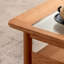 Table basse en bois massif et cerisier