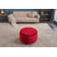 Hoover 68cm Wide No Pattern Pouffe Ottoman-1214206278