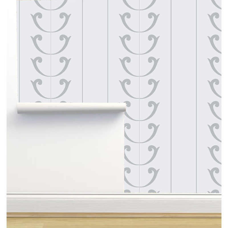 Rouleau de papier peint adhésif 12 pi x 2 pi Monor Designs, Blanc
