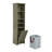 Tall Bathroom Storage Cabinet For Small Space, Floor Standing Cabinet For Living Room Bathroom Home Office Kitchen, 4 Adjustable Shelves & Laundry Hamper, Hidden Clothes Storage Space, White-1512727388