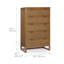 Solid Wood 77cm W 5 - Drawer Chest of Drawers-124314109