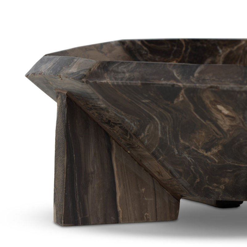 Kasa Bowl-Rocky Brown Marble