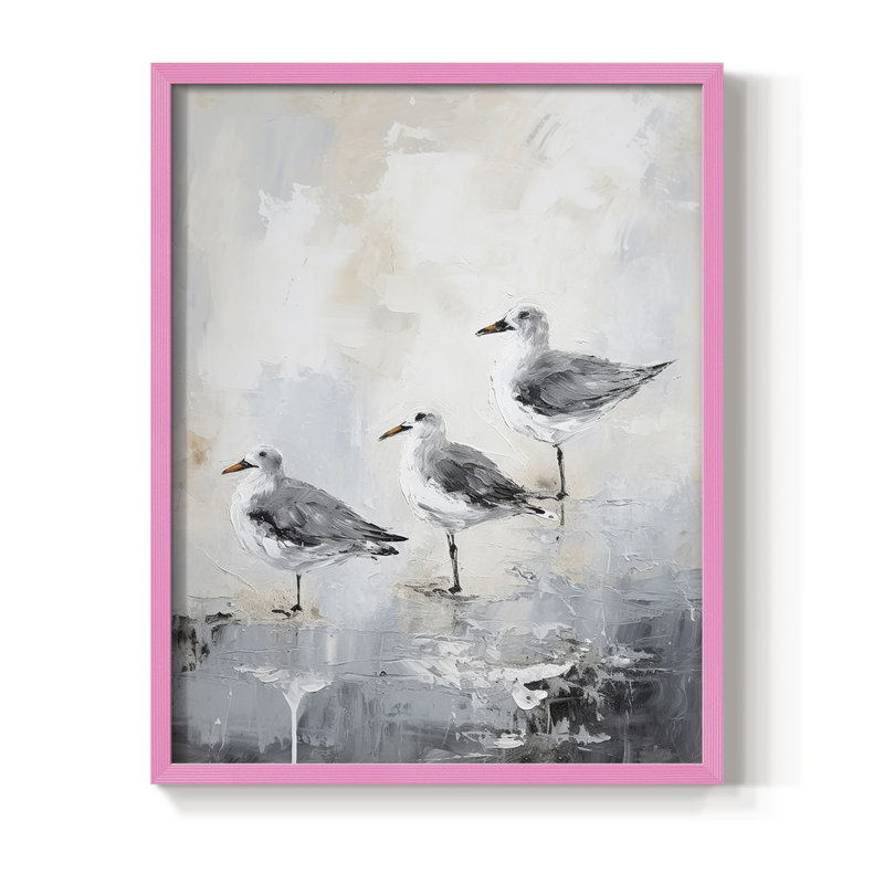 NAUTICAL Series CDXLV, reproduction encadrée - bois massif, H 21 po x l 17 po, Rose