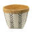 Set Of 2 Cement Planters With V Pattern