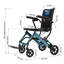 Fauteuil roulant pliant léger avec roues amortissantes et siège confortable