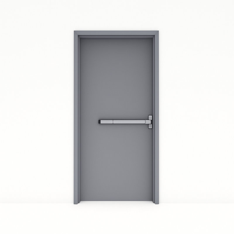 Ensemble de porte commerciale en métal 18G avec cadre 16G et quincaillerie pour droitier en acier inoxydable de 36 po x 84 po Flush Doors Series