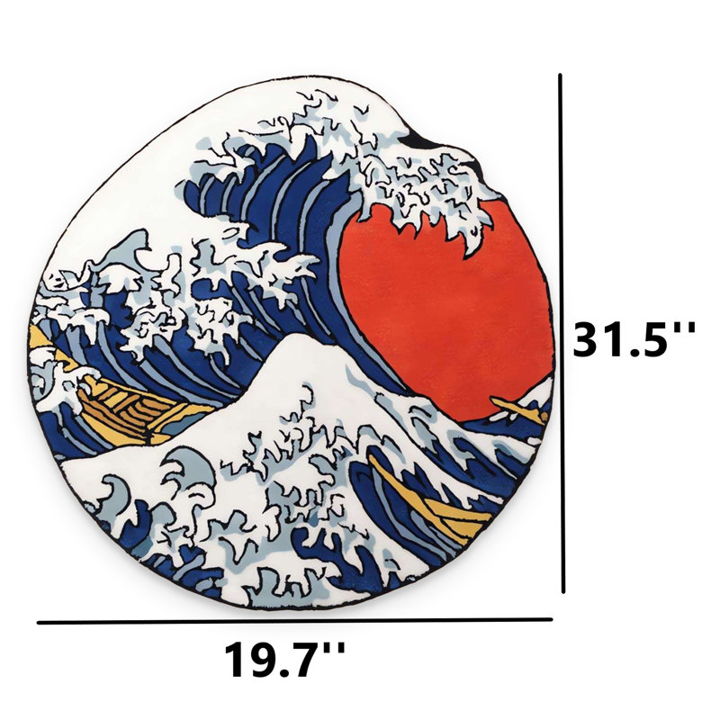 Tapis touffeté Great Wave Off Kanagawa
