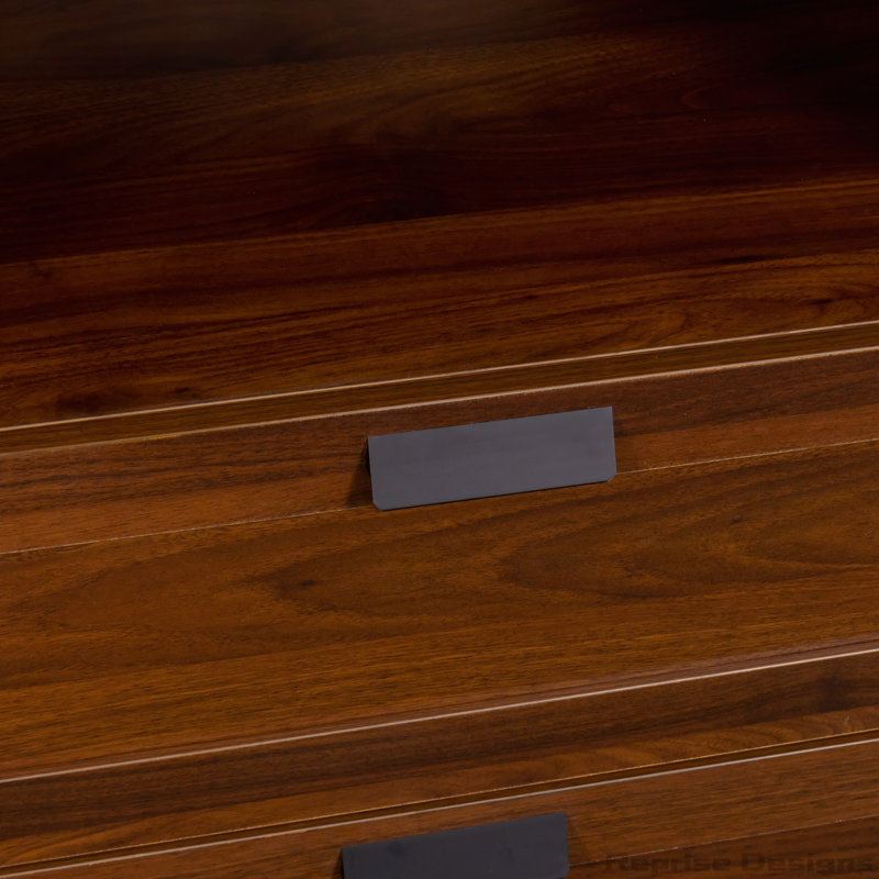 70.87" Tall Bookshelf with Drawers