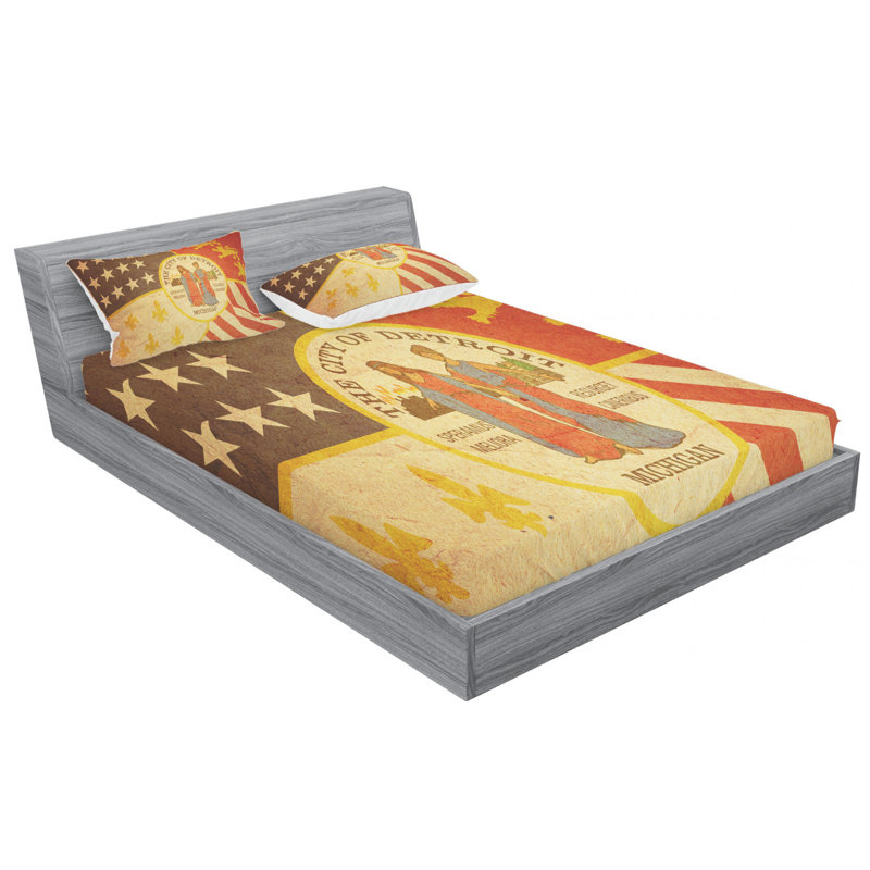 Microfiber Sheet Set, Queen Sheet Set with Fitted Sheet