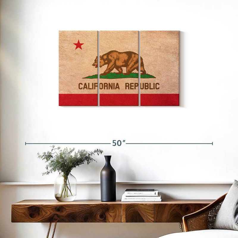 Borges California Flag, 20" H x 33" W