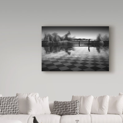Manase «The Chessplayer», reproduction de photo sur toile tendue