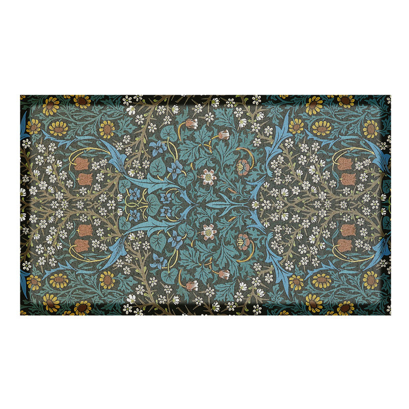 Non-Slip Doormat, Blue, 1cm W x 70cm L