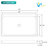Uni-Green Acrylic Shower Base 62"W×36"D×7"H Easy Installation, White, 3 Walls Ugsb6236C