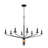 Alexander 8-Light Matte Black Chandelier