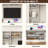 Entertainment Center/TV Stand For Tvs Up To 80" With Charging Station, Sliding Barn Door Cabinets, And Bookcase-2082514169