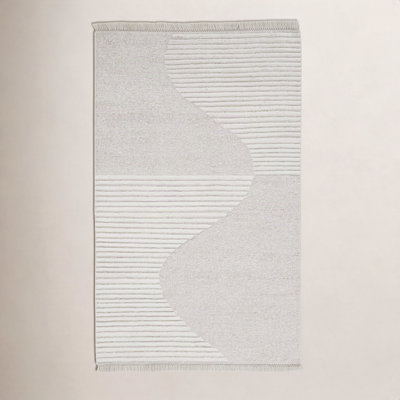 Alar Ivory Hand-Woven Wool Rug