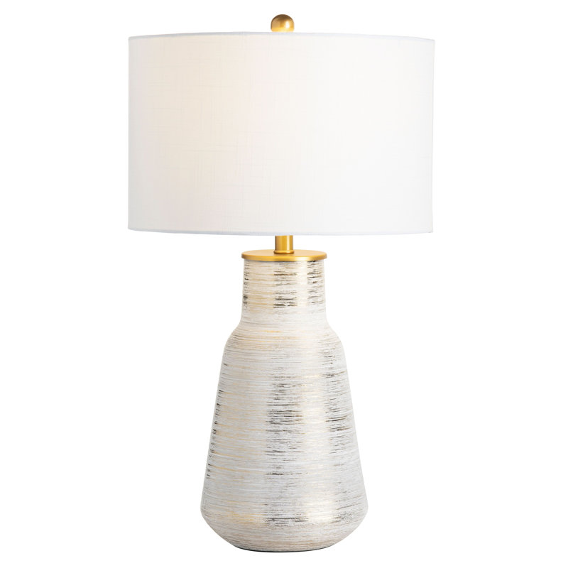 Lampe de table en céramique Thaj, Blanc