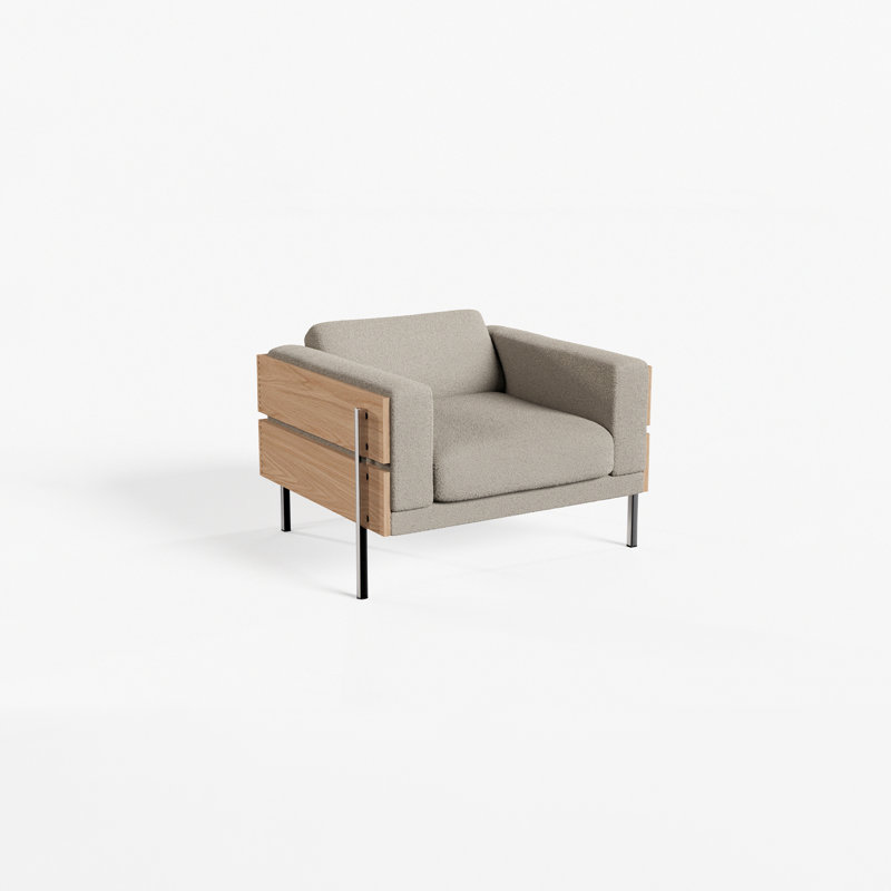 Forum Armchair, Orsetto Chalk Boucle