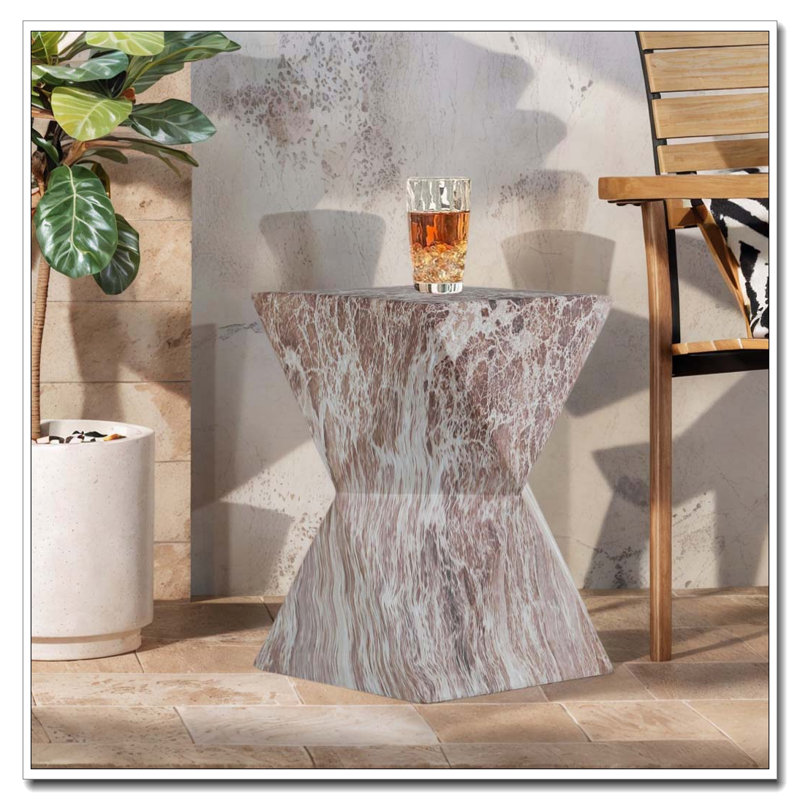 Outdoor Patio Accent Table Side