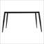 62.99" Modern Artificial Stone Curved Edge Metal Leg Dining Table-840182687