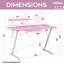 Bureau d'ordinateur avec tablette en carbone