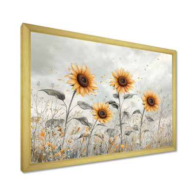 Art mural sur toile, tournesols Drangang
