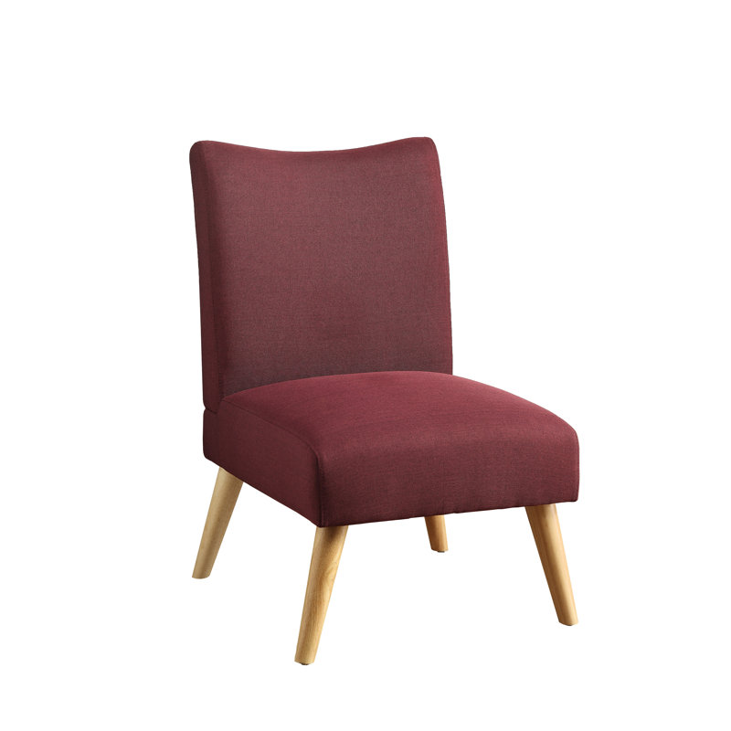 Britzel Upholstered Accent Chair, Purple Polyester