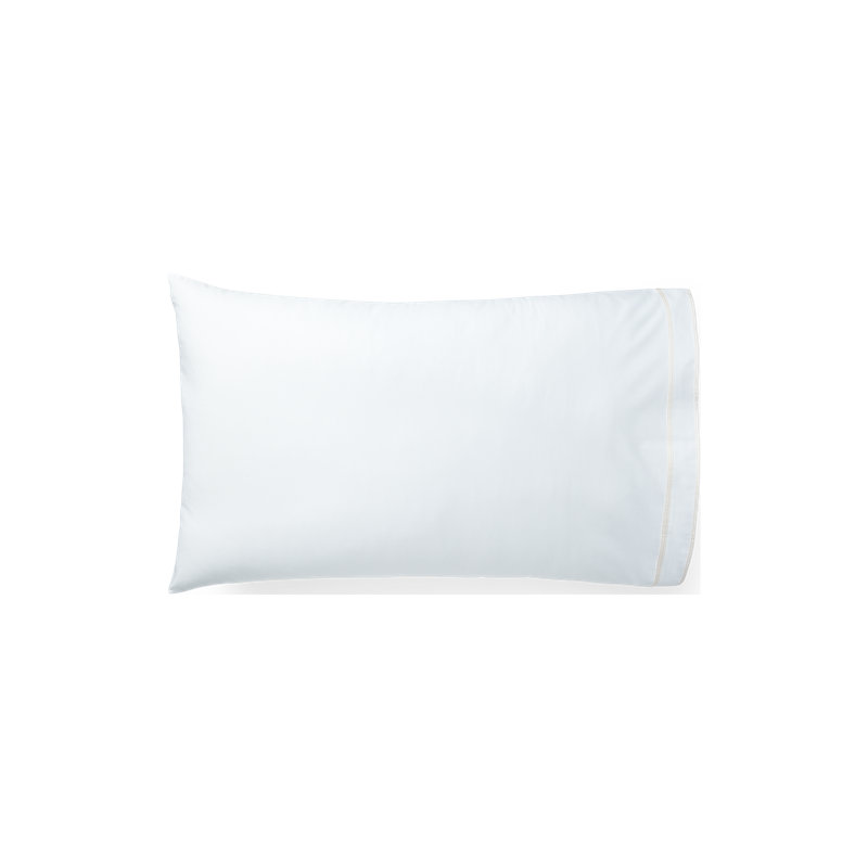 Ensemble de draps Spencer, Ensemble de draps pour très grand lit avec 2 taie, Blanc / Crème