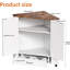 Dog Food Storage Corner Cabinet With 2 Hidden Dog Bowls