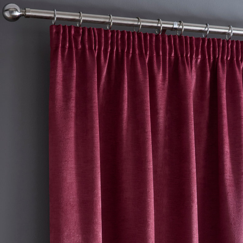 Galaxy Room Darkening Curtain Pair, Wine, Width 168 x Drop 137 cm