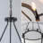 6-Light Fabric Drum Chandelier