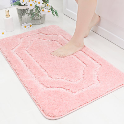 Bathroom Rug, Extra Soft Absorbent Bath Mat,TPR Backing Quick Dry, Machine Washable Bath Mats for Bathroom Floor, Tub and Shower, Home Decor Accessories