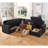 Epping Chasidi U-Shaped Sleeper Sectional Tufted Sofa Bed with Storage Chaise-98704081