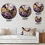Horloge murale mauve et or Magic II-93383875