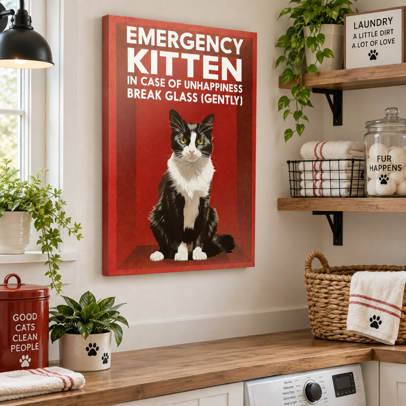 Toile d'urgence chat chaton d'urgence, 11"W x 14"H