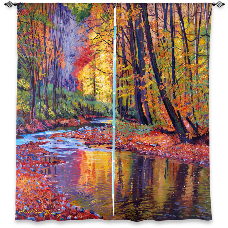 Paire de rideaux obscurcissant Canterbury David Lloyd Glover's Autumn Prelude, l 40 po x L 82 po