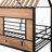 Metal Twin Size Loft Bed With Roof, Window, Guardrail, Ladder Black