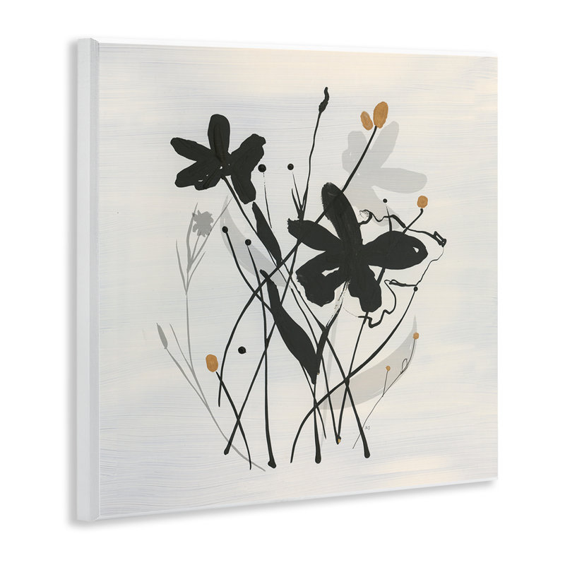 "Abstract Flower Squiggles", art mural sur plaque par Susan Jill