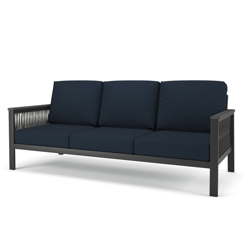 Canapé d'extérieur Townsend de 80 po de largeur avec coussins Sunbrella®, Toile bleu marine Sunbrella®