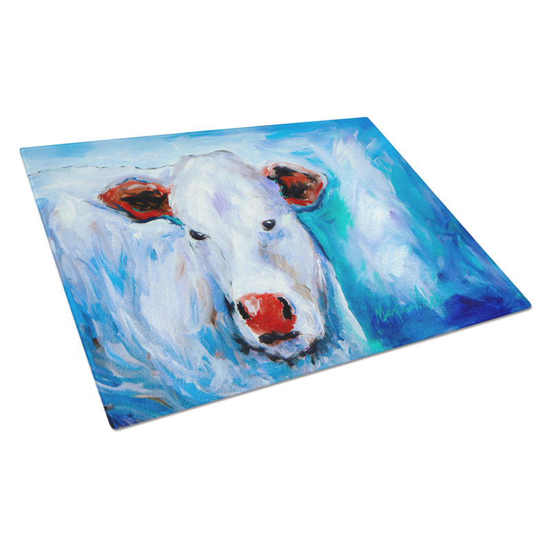 Move Over Cow Glass Cutting Board