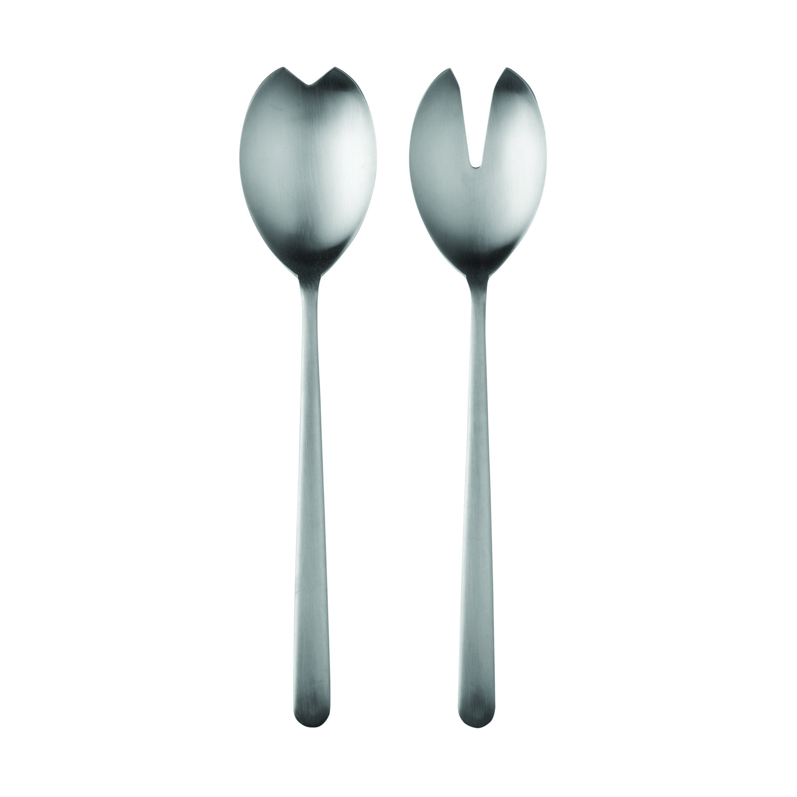 Linea Stainless Steel Salad Servers, Ice Silver